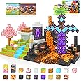 110PCS Magnetic Blocks - Build Mine Magnet World Magic Sword Portal Set, Magnet Kids Toys for Boys & Girls Age 3-5 4-8 5-7, STEM Magnetic Tiles Building Games Sensory Outdoor Toddler Toys