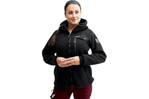 RevolutionRace Sherpa Hoodie for Women, Fleece Jacket Perfect for Hiking and Outdoor Adventures
