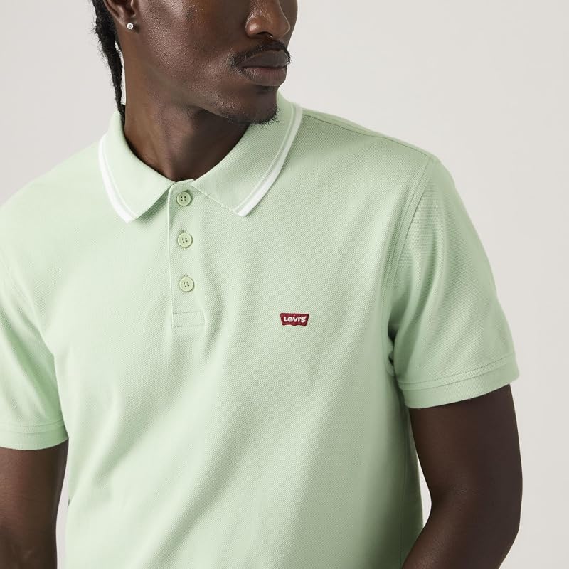 Levis Hm Polo Wood Tipping Stripe Mulled