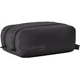 Eagle Creek Pack-It Reveal Quick Trip, Black | Dual-Compartment Toiletry Bag for Travel, Full-Length Zipper Compartments, Recycled Fabric Construction, Water-Resistant