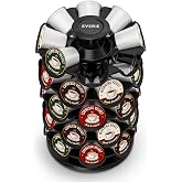 EVERIE Coffee Pod Carousel, Holds 40 Pods, Rotating Countertop Organizer | Fits Keurig K-Cup pods &bull; holds 40 pods &bull; smooth 360&deg; rotation &bull; compact 8 x 8 in footprint