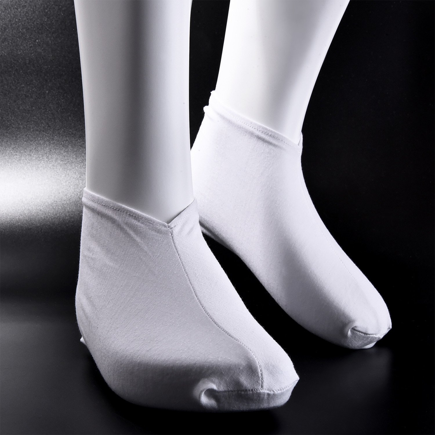 Hotop 3 Pairs Cotton Socks Lotion Absorbing Moisturizing Socks Spa Socks for Dry Feet, White : Beauty