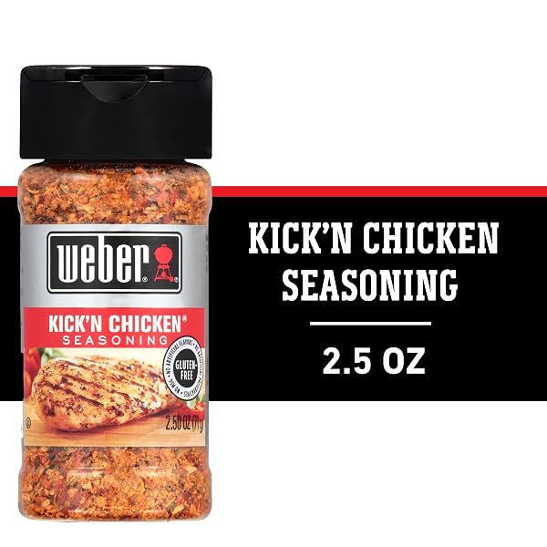 WEBER KICK’N CHICKEN SEASONING, 2.5 OZ