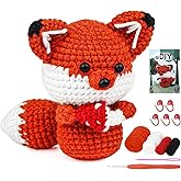 Mnuizu Crochet Kit for Beginners, Animal crochet kits for Adults, Beginner Crochet Kit with Instructional and Step-by-Step Vi