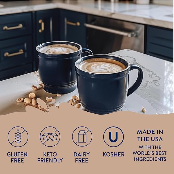 JORDAN’S SKINNY MIXES SUGAR FREE COFFEE SYRUP, HAZELNUT COFFEE FLAVORING SYRUP, ZERO CALORIE DRINK MIX, LATTES, BAKING, PROTEIN SHAKE OR COCKTAIL, DAIRY & GLUTEN FREE, KOSHER, 25.4 FL OZ