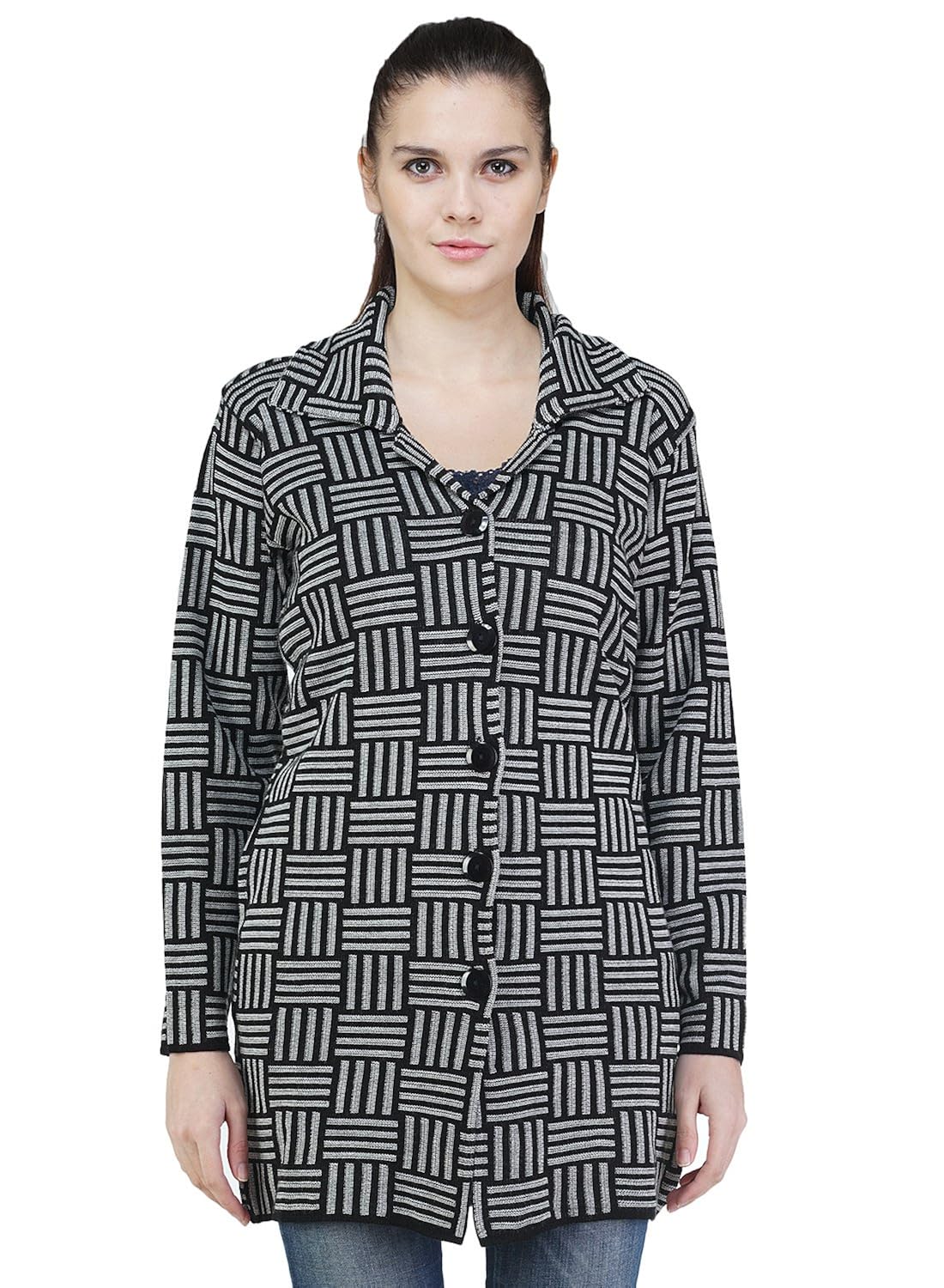 montrex gray color stylish women cardigans