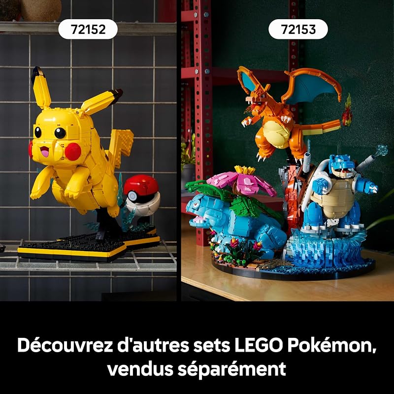 Pokémon Évoli - Figurine - Set de Construction pour Adulte - Maquette Anime avec Membres, Oreilles & Queue Articulés - Décoration de Chambre ou Bureau DIY - Idée de Cadeau Gaming Collector 72151
