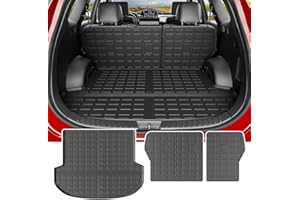 powoq Cargo Liner Compatible with 2021 2022 2023 Santa Fe Trunk Mat Cargo Mat All Weather TPE Backrest Liner Replacement for 2021 2022 2023 Santa Fe Accessories (Compatible with 21-23 Santa Fe)