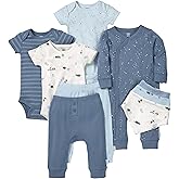 Gerber unisex-baby 9-piece Baby Gift Set for Newborn Boys & Girls – Premium Cotton Baby Essentials Layette Set