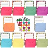 TaoBary 160 Pcs Polka Dot Stationery Paper and Envelopes Set, 5.5 x 8.25'' | Stationary Set Letter and Envelopes, 50 Double Sided Stationery Writing Papers 50 Matching Envelopes 60 Round Dot Sticker