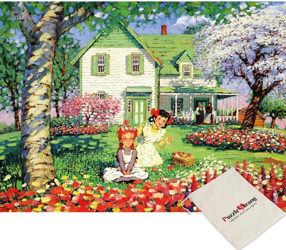 Haksan,Anne of Green Gables Season of Flowers - Lucy Maud Montgomery - 200 Piece Oversize Jigsaw Puzzle [Pouch Included]