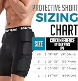 Bodyprox Protective Padded Shorts Snowboard Ski Hip Tailbone Small Black view 2
