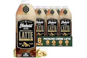 Elmhurst 1925, Pistachio Crème Latte, Vegan, 24 oz (6 Pack)