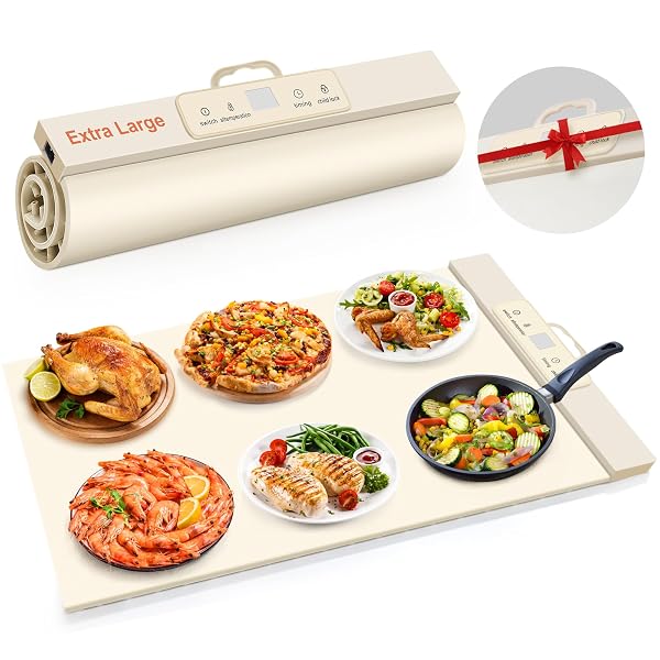 FOKZUCYO FOOD WARMING MAT,FULL SURFACE HEAT ELECTRIC WARMING...