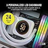Corsair iCUE ELITE CPU Cooler LCD Display Upgrade Kit White Custom IPS Screen view 3