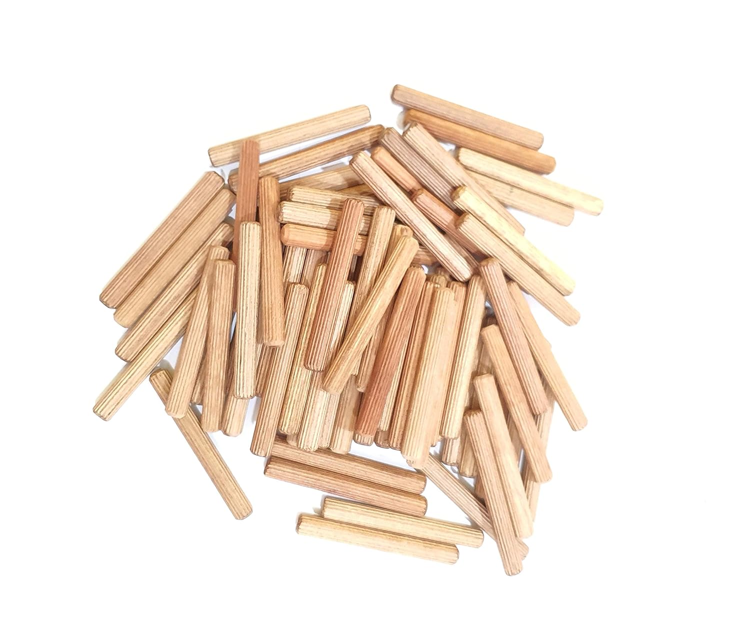 Wooden Dowel Pins 10mm x 80mm. 200pcs High strength Modular Furniture