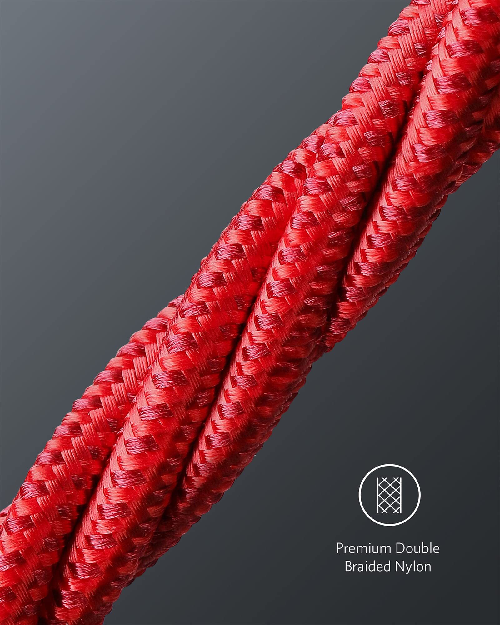 Anker USB C to USB C Cable (6FT, 2Pack), Type-C 100W Charger Cord Fast Charging for iPhone 16 Series,MacBook Pro 2020,Pixel and More(Red)