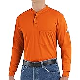 Bulwark Mens Men's Lightweight Fr Tagless Henley