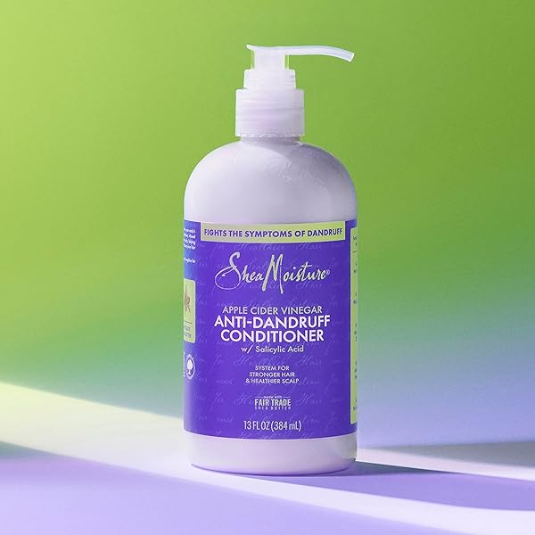 SHEAMOISTURE ANTI-DANDRUFF CONDITIONER APPLE CIDER VINEGAR & SALICYLIC ACID FOR SOFT & SMOOTH HAIR SYSTEM FOR A HEALTHIER SCALP 13 OZ