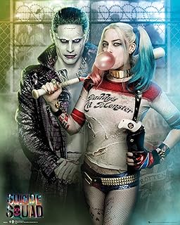 Dc Comics Batman Joker And Harley Quinn Twin Large Glasses Glass
