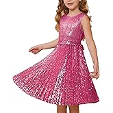 GRACE KARIN Girls Sequin Dress Sleeveless Prom Party Formal Graduations Fancy Tween Girls Dresses Size 5-12