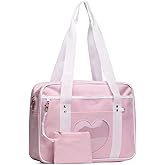 STEAMEDBUN Kawaii Ita Bag Japanese School Bag Cute Tote Bag Large Shoulder Anime Heart Purse