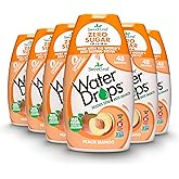 SweetLeaf Water Drops, Peach Mango – Sugar-Free Water Enhancer Drops, Stevia & Monk Fruit Sweetener Water Flavoring, 1.62 Oz (Pack of 6)