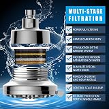Voolan Filtered Shower Head 8 Spray High Pressure 15-Stage Water Filter view 2