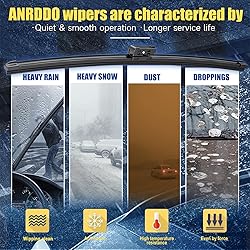 ANRDDO Wipers Factory Replacement For GMC Acadia