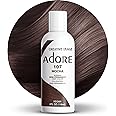 Adore Semi Permanent Hair Color (107 Mocha) | Vegan & Cruelty-Free Brown Hair Dye | No Ammonia, No Peroxide, No Alcohol | 4 F