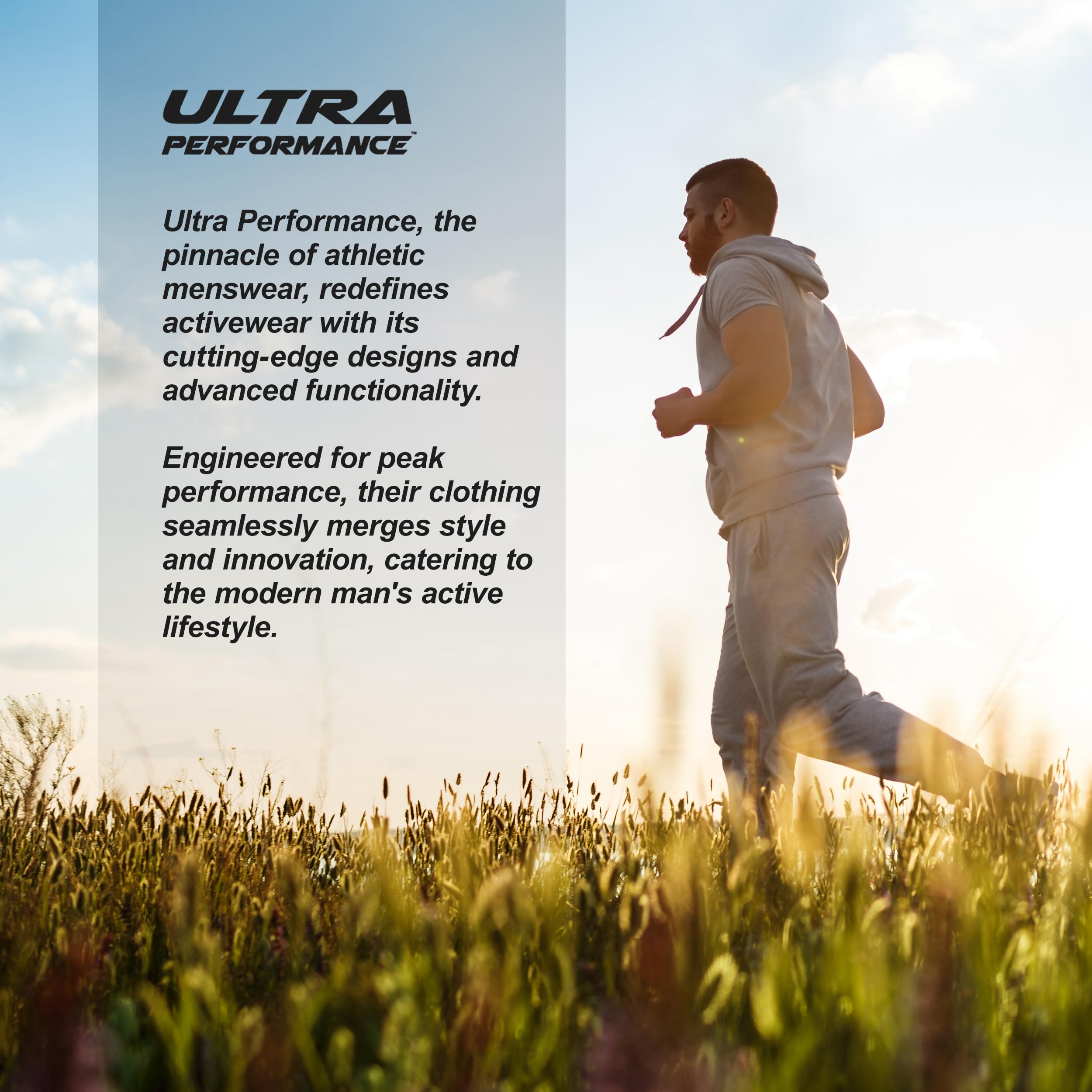 Ultra Performance 3 Pack Mens Fleece Wide Leg Sweatpants with Pockets, Open Bottom Workout Sweatpants for Men