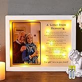 WOODEXPE Sympathy Gift 8" x 10" LED Memorial Shadow Box Memorial Picture Frame for Loss of Loved One