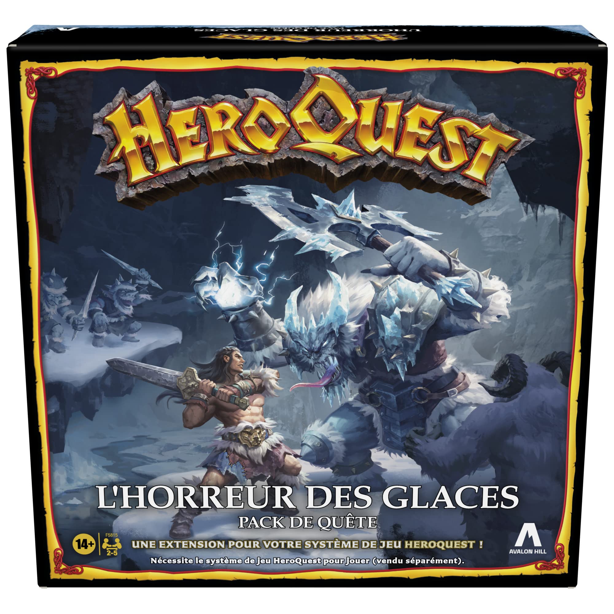 Avalon Hill HeroQuest, Ice Horror Expansion, Dungeon Style Game, 2-5 Players, from 14 Years, HeroQuest Game System Required