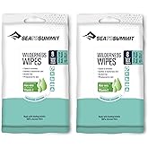 Sea to Summit XL Wilderness Wipes Rinse-Free Body Wipes, 2-Pack (8 Wipes per Pack)