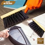 Newman and Cole Natural Wooden Hand Brush Hard Synthetic Bristle view 4