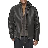 DOCKERS Men's The Dylan Faux Leather Racer Jacket