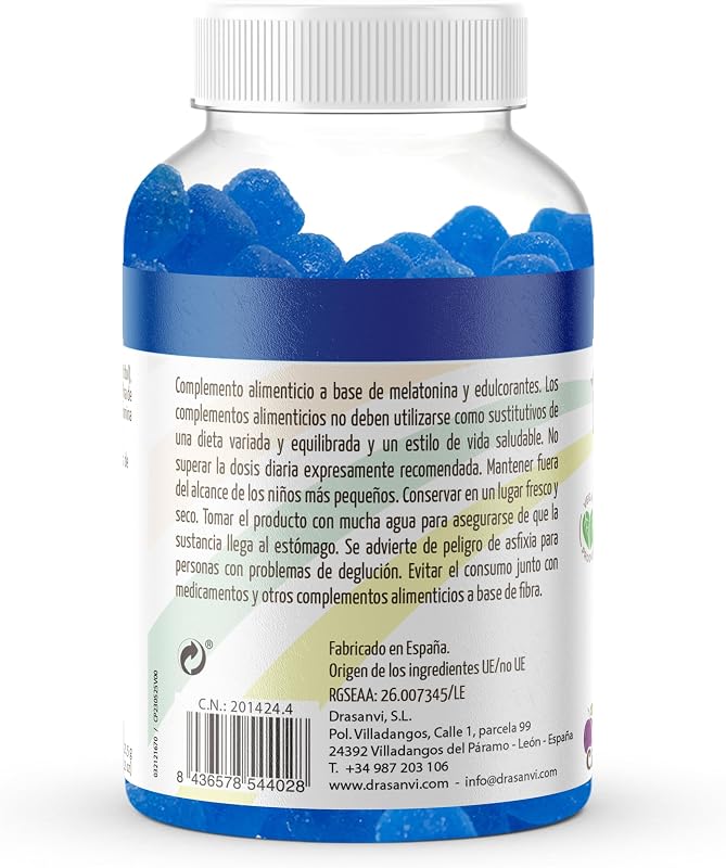 Gominolas de Melatonina Drasanvi Pack 2x60ud Sabor Ciruela
