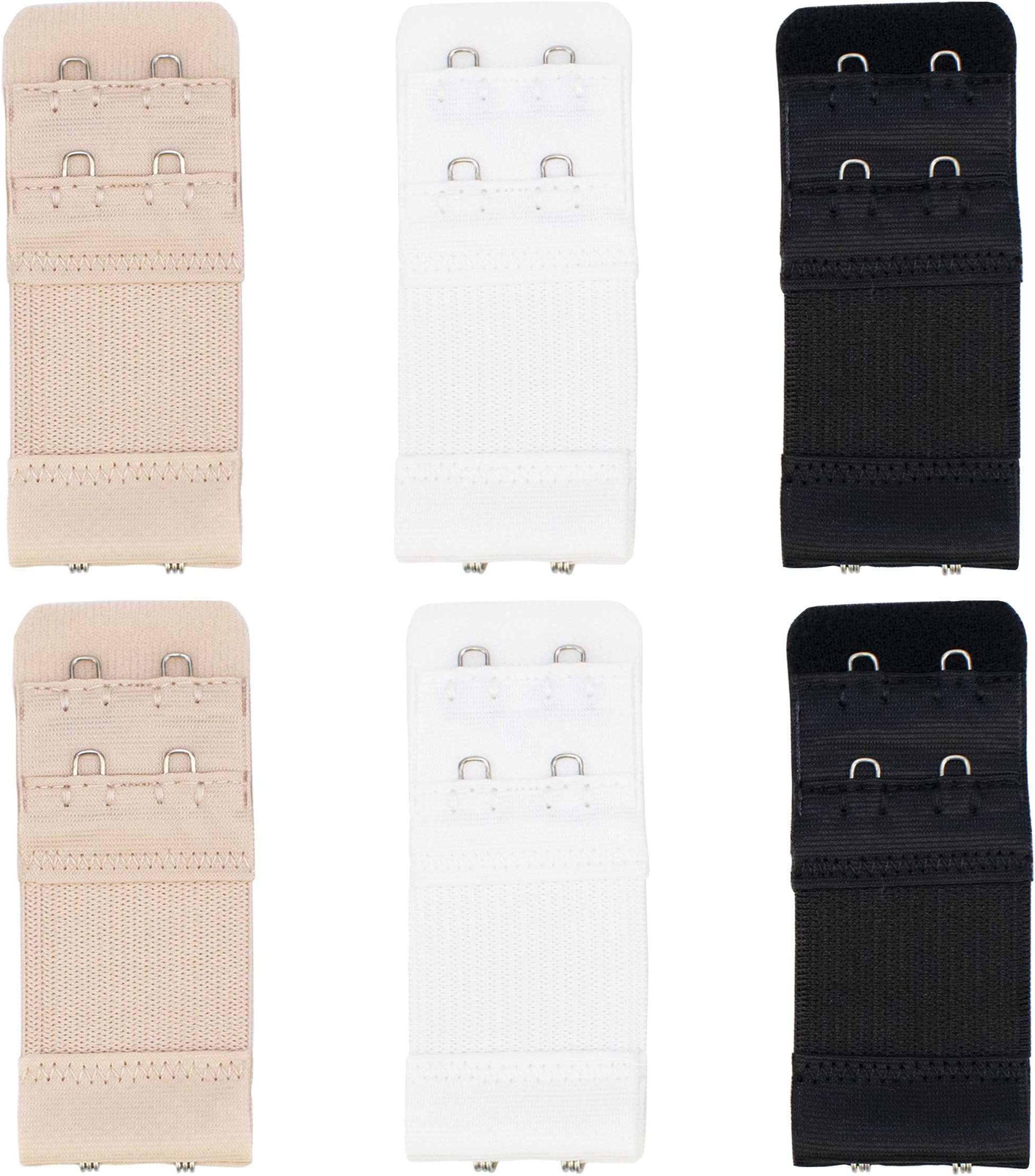 TRIXESBra Extension Straps 2 Hook Elasticated Pack of 6