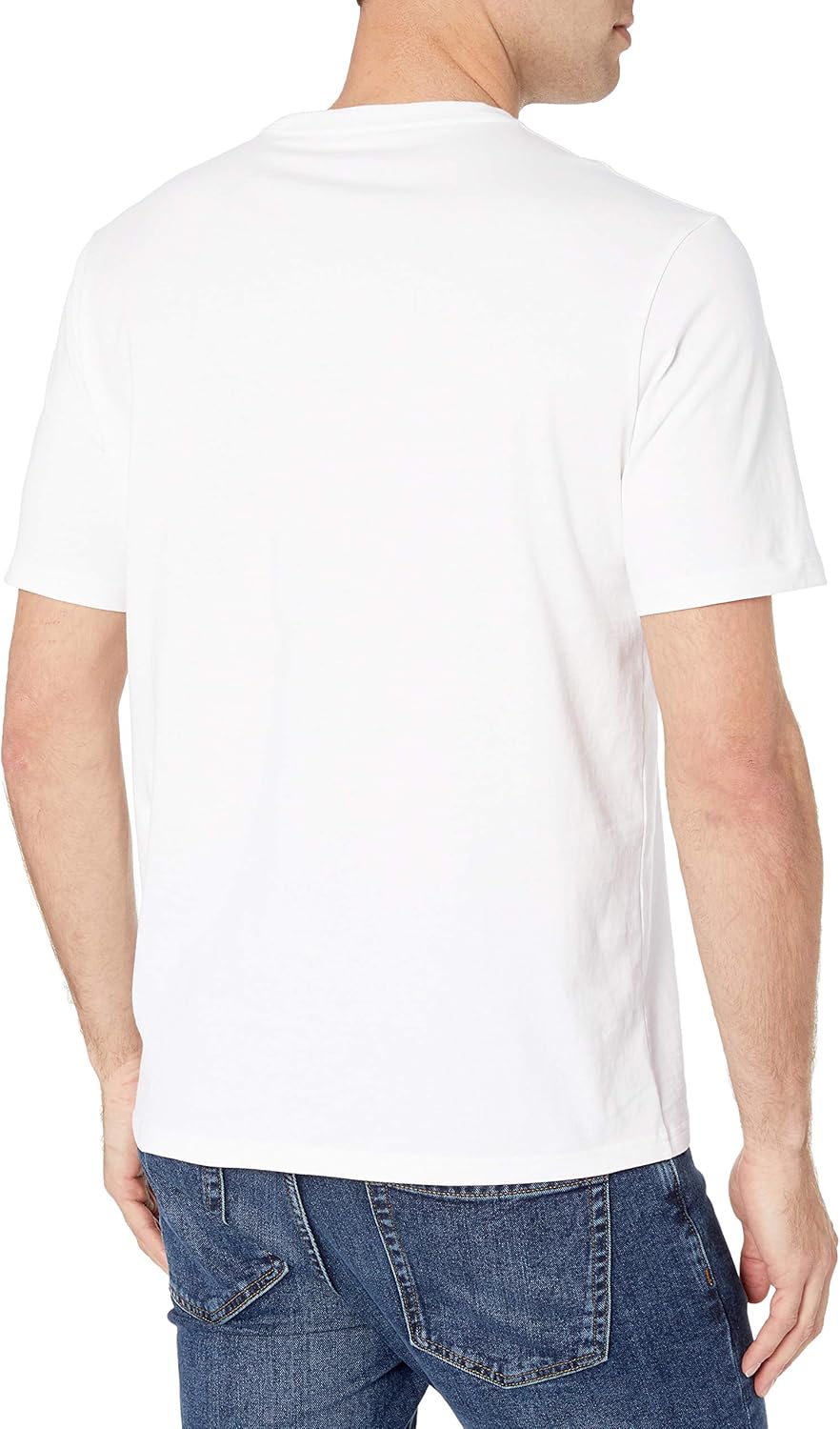  Essentials Men's 2-Pack Loose-Fit Short-Sleeve Crewneck Pocket T-Shirt: Clothing