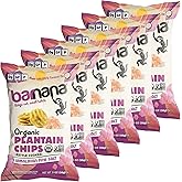 Barnana - Organic Plantain Chips, Himalayan Pink Salt, Healthy Snack Made With 100% Coconut Oil, Non-GMO, Potato Chip Alternative, Zero Sugar, Paleo, Grain-Free, USDA Organic, Vegan (2 oz, 6-Pack)