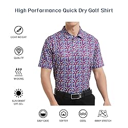 Men's Funny Golf Polo Shirts Short Sleeve