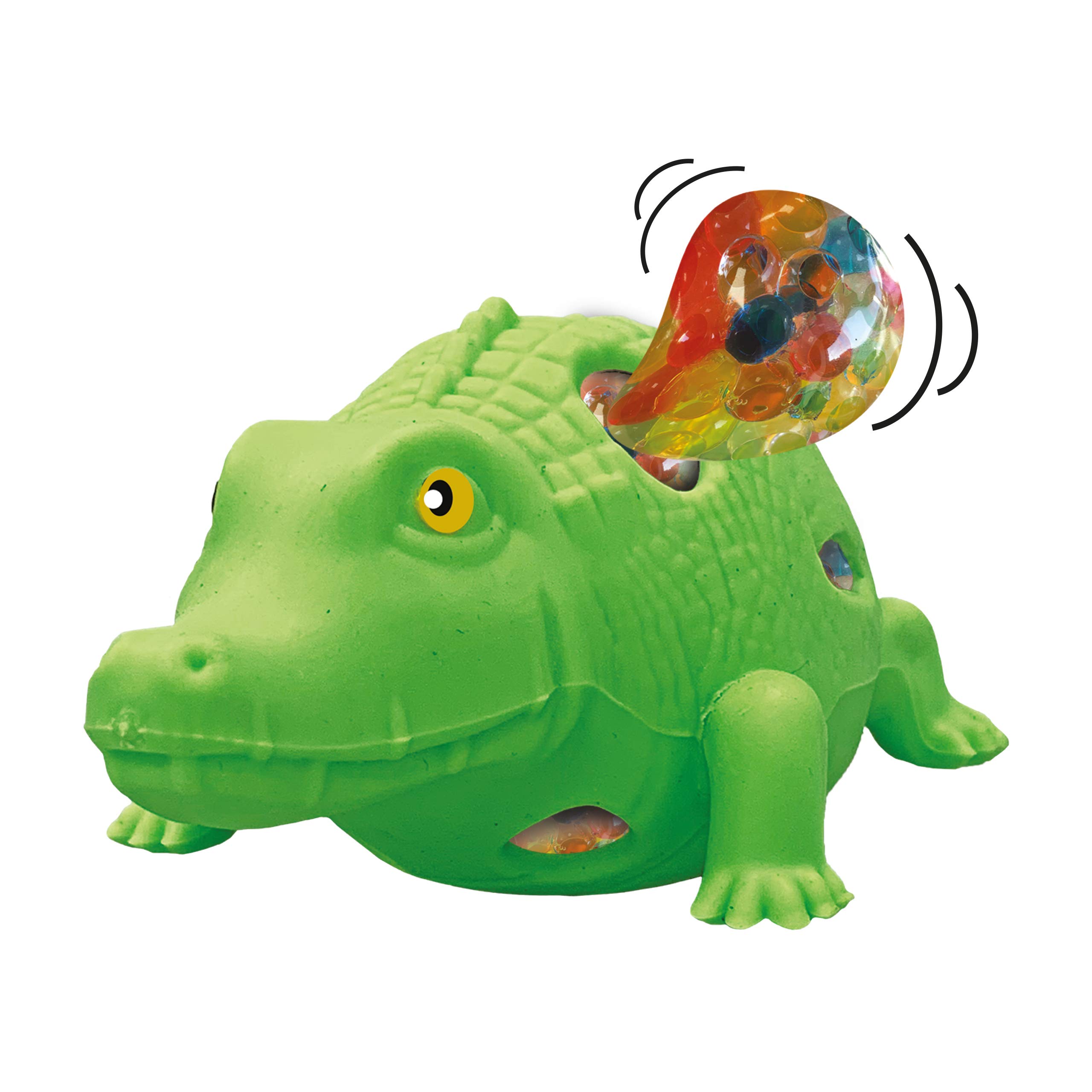 Squidgeemals - Crocodile from Deluxebase. Super Stretchy and Squishy Crocodile Toy with Gel Beads. Great squeezy fidget toys for adults and kids