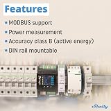 Shelly Pro EM 50A 2-Channel Energy Meter LAN Wi-Fi DIN-Rail 50A Power view 3