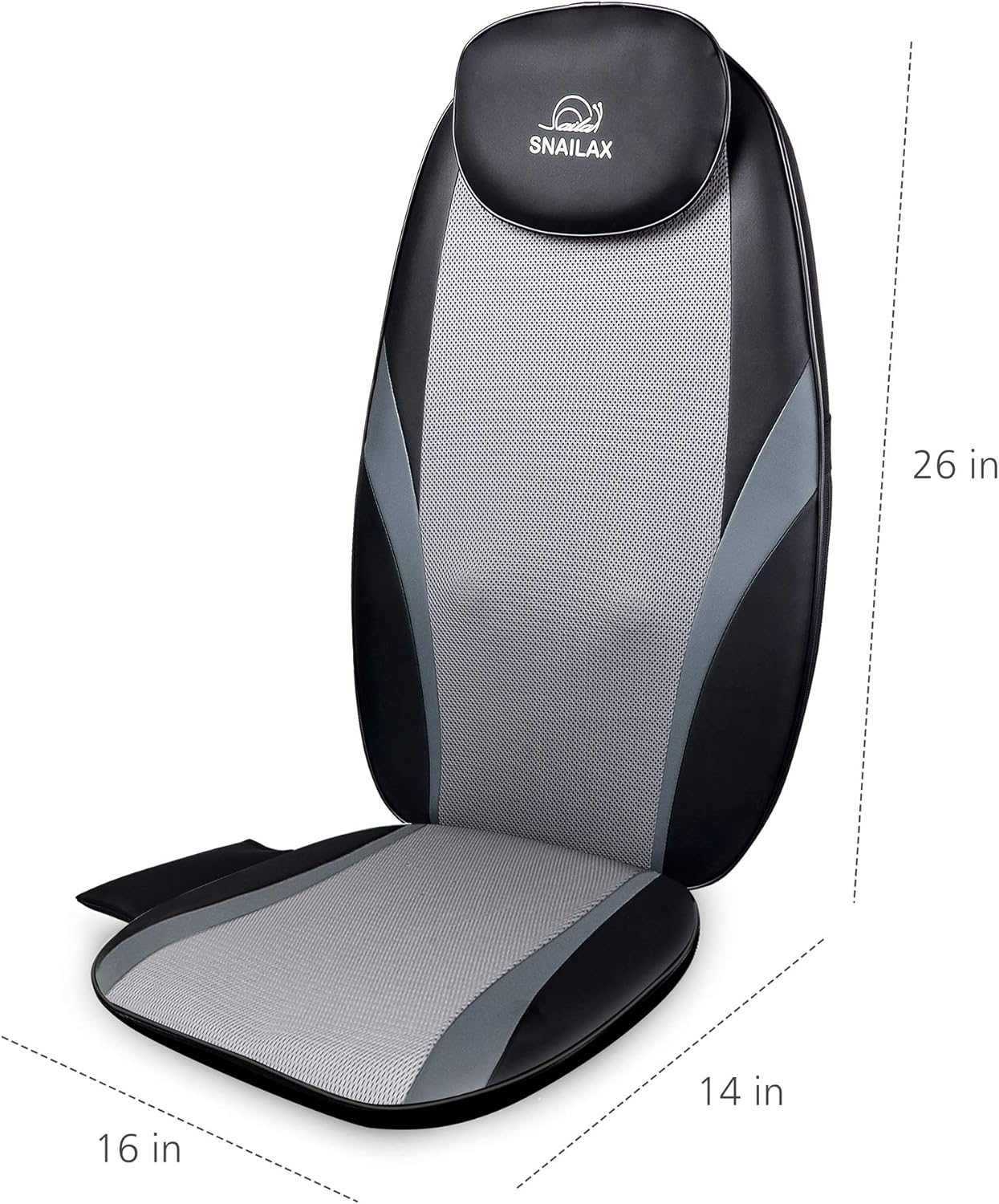 Snailax Shiatsu Massage Cushion with Heat Massage Chair Pad Kneading Back Massager for Home Office Seat use: Health & Personal Care