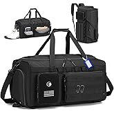 COSCOOA Gym Bags for Men Tactical Duffle Bag Sports Travel Bag Gym Weekender Overnight Backpack with Shoe Compartment and Wet Pocket 3 In 1 Tactical Military Backpack