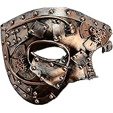 Hoshin Masquerade Mask, Half-Face Mardi Gras Decorations Venetian Masks for Mens