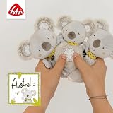 Fehn 064186 Koala Wash Glove Baby Facecloth Bath Toy Animal Motif Soft Towelling view 5