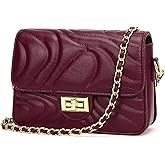 Supaico Small Quilted Crossbody Purse for Women Trendy Ladies Shoulder Bag PU Leather Satchel HandBag with Chain Strap