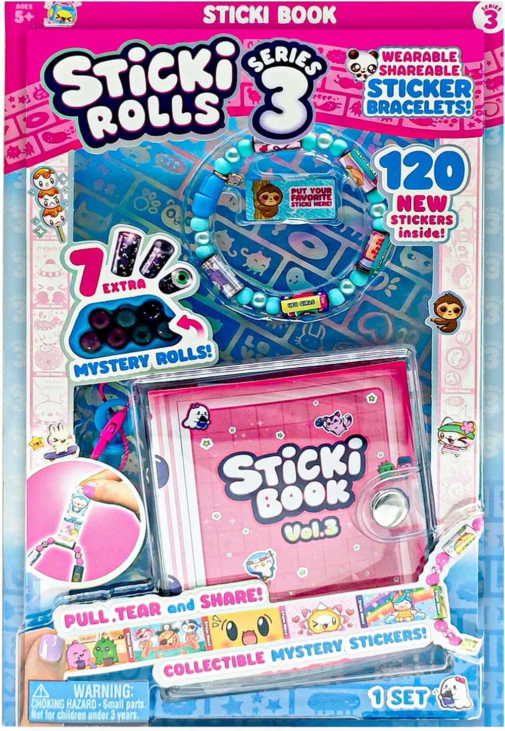 Sticki Rolls STICKI ROLLS Sticki Book S3 Wearable Sticker Bracelets 12 Rolls