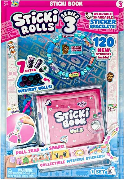Sticki Rolls STICKI ROLLS Sticki Book S3 Wearable Sticker Bracelets 12 Rolls